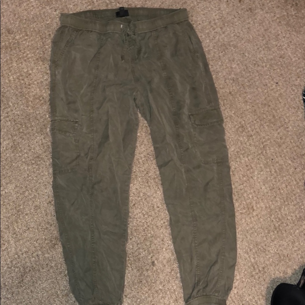 Army green joggers